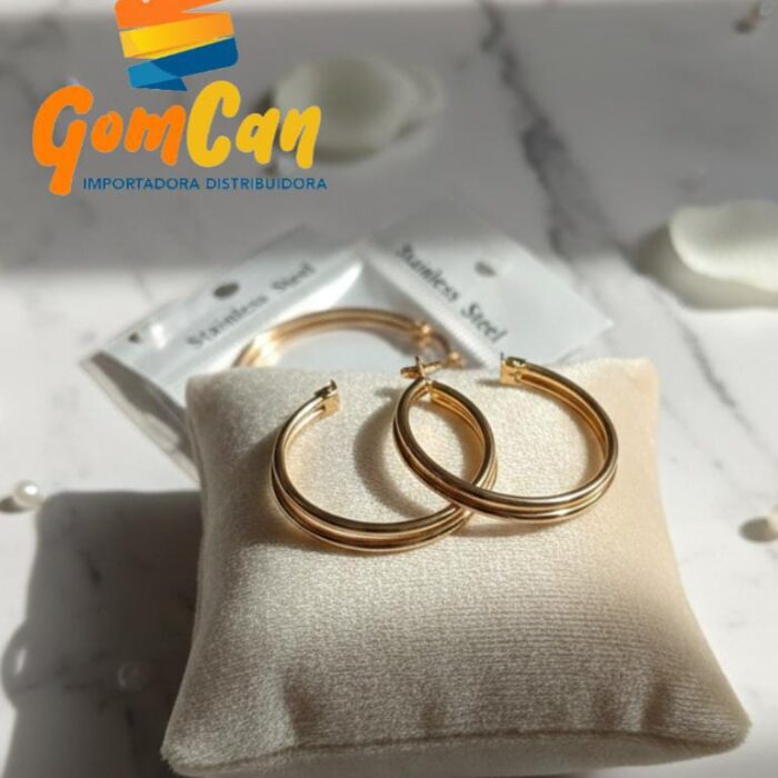 ARETES 40MM DORADO- JC256