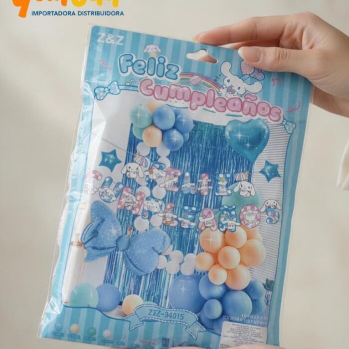 Arreglo de globos para fiesta