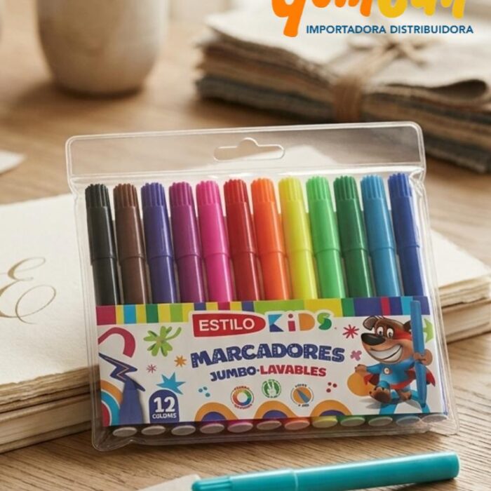 MARCADOR ESTILO JUMBO 12 COL - 3163