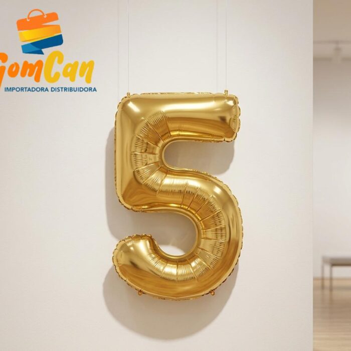 GLOBOS PEQUEÑO DORADO N° 16 DEL 5 AL 9